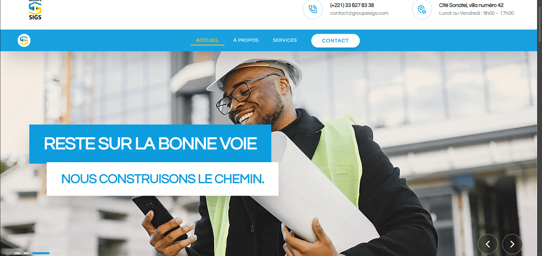 Refonte pour Groupe SIGS4